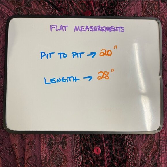 Vintage Yaya Burgundy Boho Scoop Neck Button Front Embroidered Top M - Picture 5 of 16